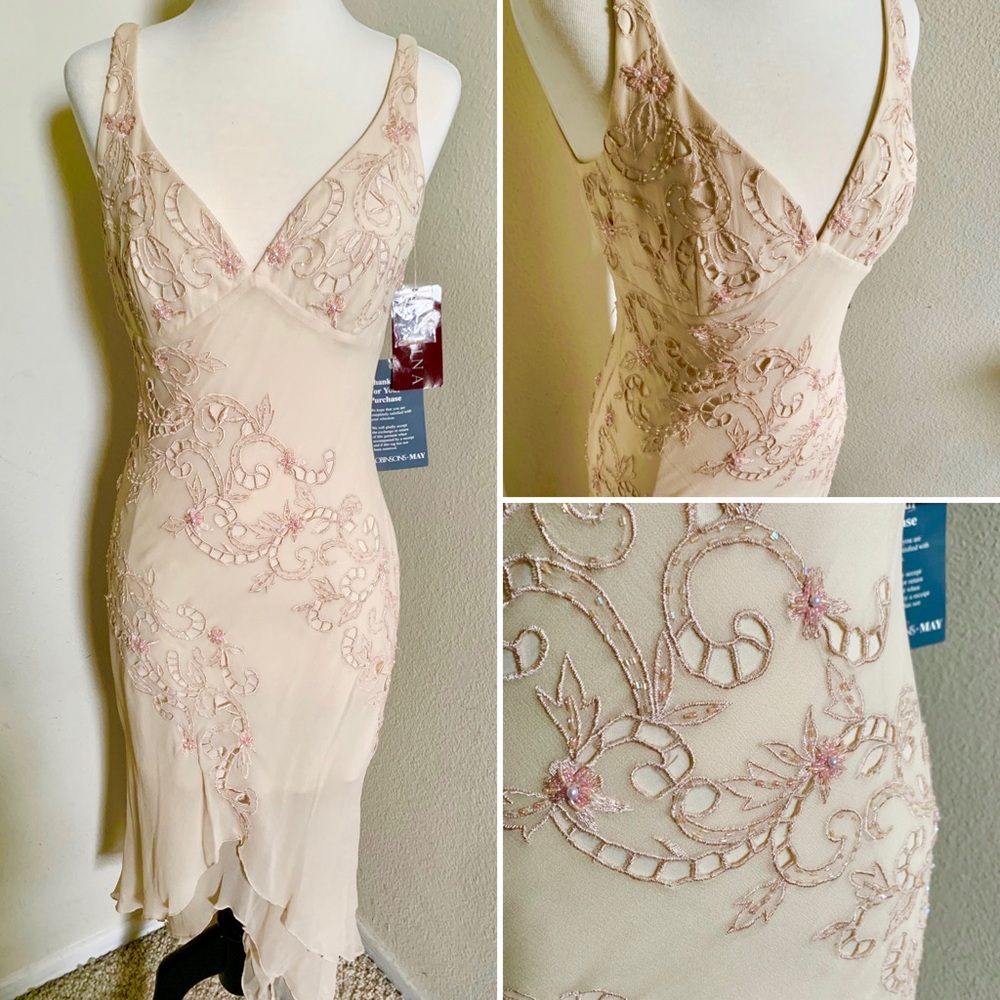 Marina cream colored dress